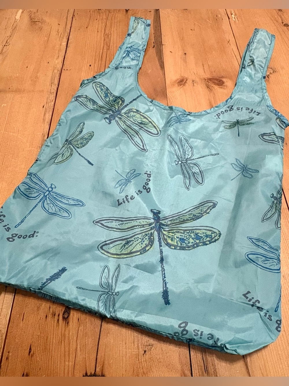 Life Is Good Reusable Shopping Bag - dragonfly